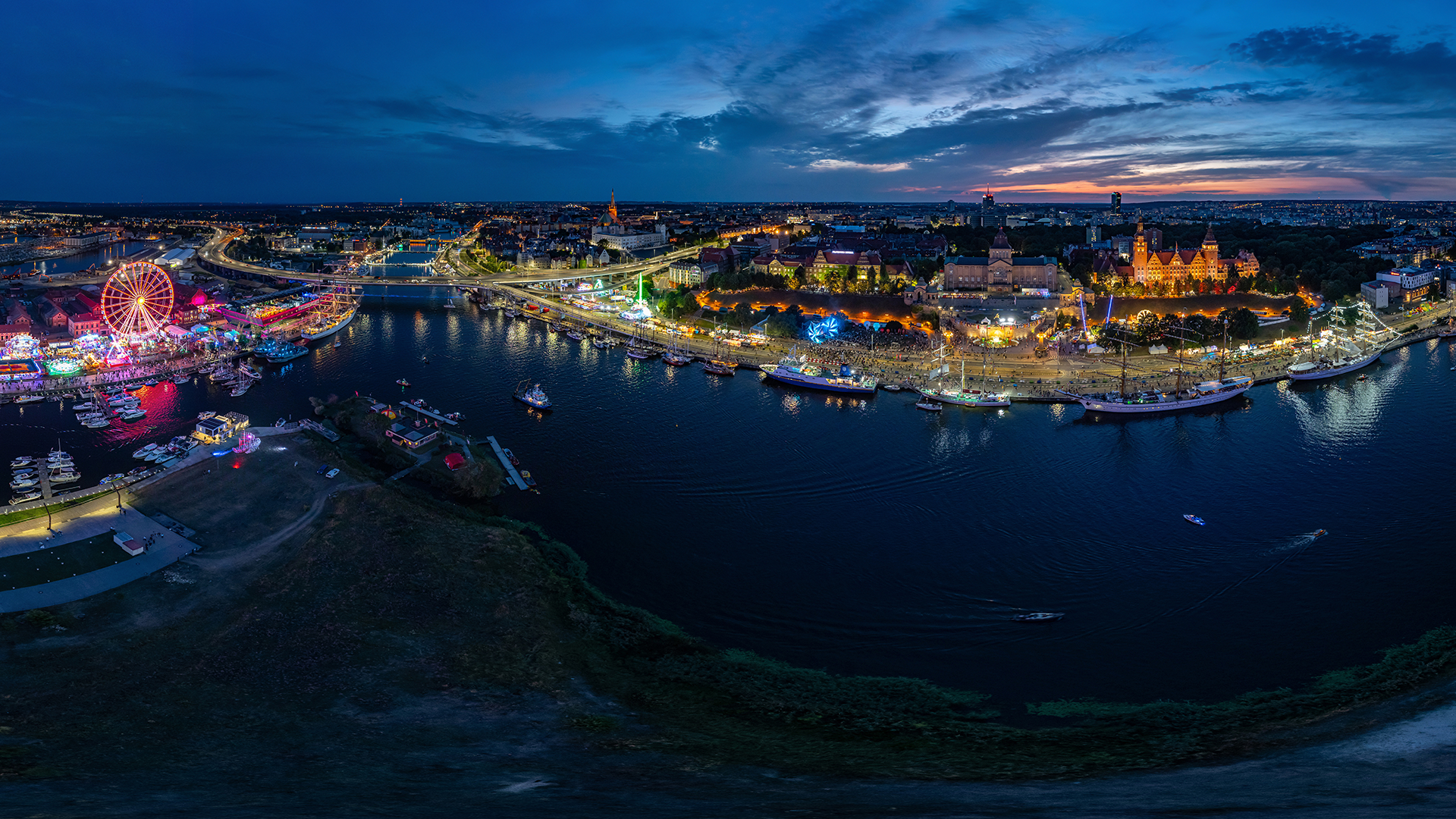 Segelschiffe in 360° sehen